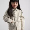 1,5-12 años | Chaqueta tipo «shacket» de mezclilla de rayas finas de algodón de The Edit