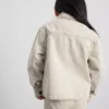 1,5-12 años | Chaqueta tipo «shacket» de mezclilla de rayas finas de algodón de The Edit