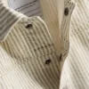 1,5-12 años | Chaqueta tipo «shacket» de mezclilla de rayas finas de algodón de The Edit