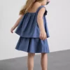 1,5-12 años | Conjunto de blusa y falda con apliques florales en mezcla de lino de The Edit