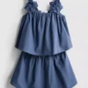 1,5-12 años | Conjunto de blusa y falda con apliques florales en mezcla de lino de The Edit