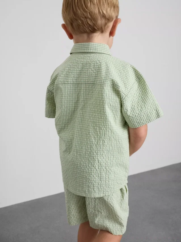 1,5-12 años | Conjunto de camisas y pantalones cortos a cuadros de Stacey Solomon