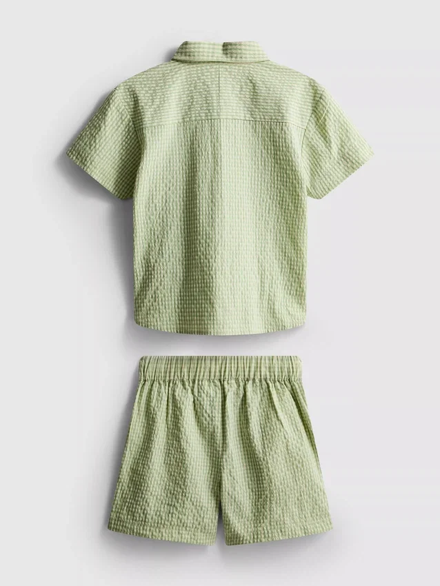 1,5-12 años | Conjunto de camisas y pantalones cortos a cuadros de Stacey Solomon