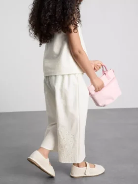 1,5-12 años | Pantalones bordados de mezcla de lino de The Edit