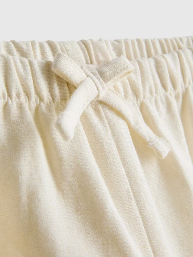 1,5-12 años | Pantalones bordados de mezcla de lino de The Edit