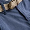 1,5-12 años | Pantalones cortos chino con cinturón de mezcla de lino de la colección «The Edit»