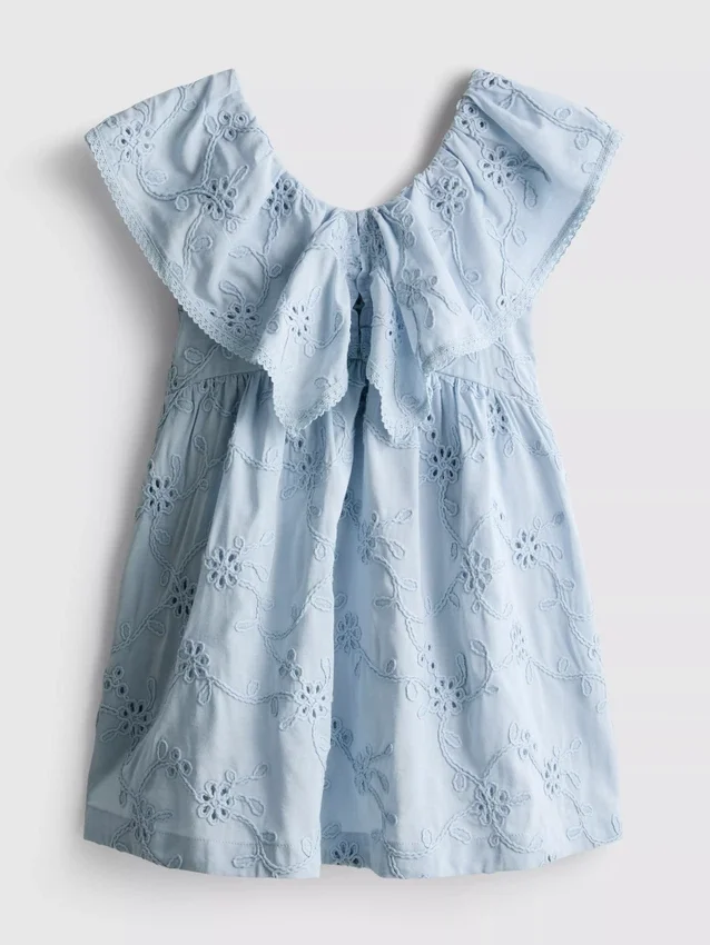 1,5-12 años | Vestido tipo smock con bordado floral de The Edit