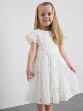 1,5-12 años | vestido tipo smock de encaje de The Edit