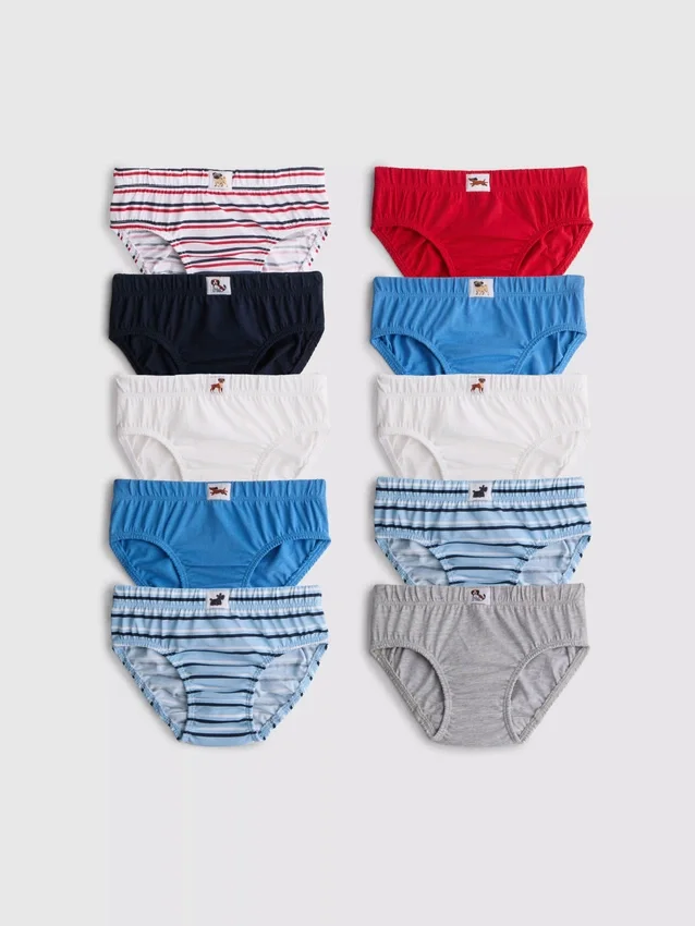 1,5-14 años | Paquete de 10 calzoncillos con estampado de perritos