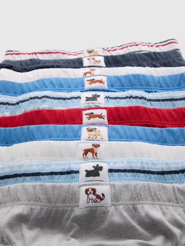 1,5-14 años | Paquete de 10 calzoncillos con estampado de perritos