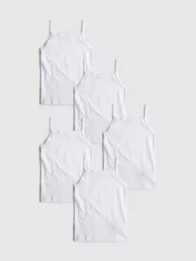 1,5-15 años | Paquete de 5 camisetas sin mangas