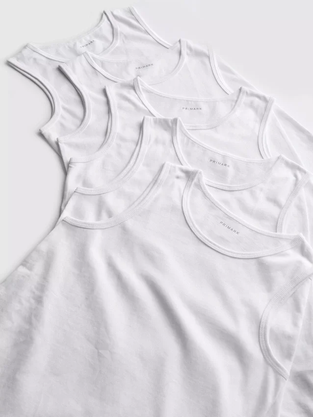 1,5-15 años | Paquete de 5 camisetas sin mangas básicas
