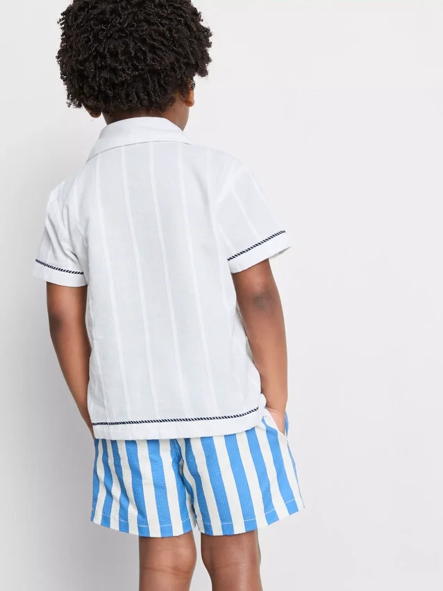 1,5-7 años | Camisa con pez bordado