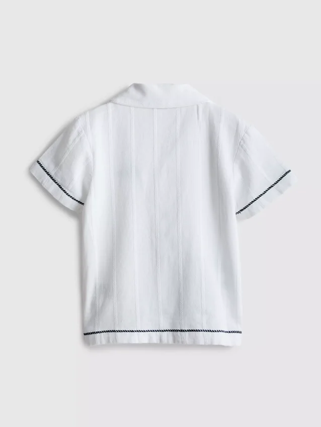 1,5-7 años | Camisa con pez bordado