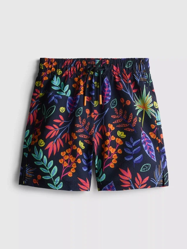 1,5-7 años | pantalones cortos de baño con estampado floral