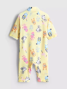 1,5-7 años | Traje de baño azul con cremallera