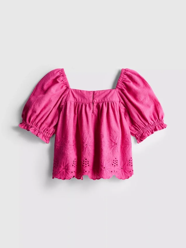 1,5-8 años | blusa con bordado floral