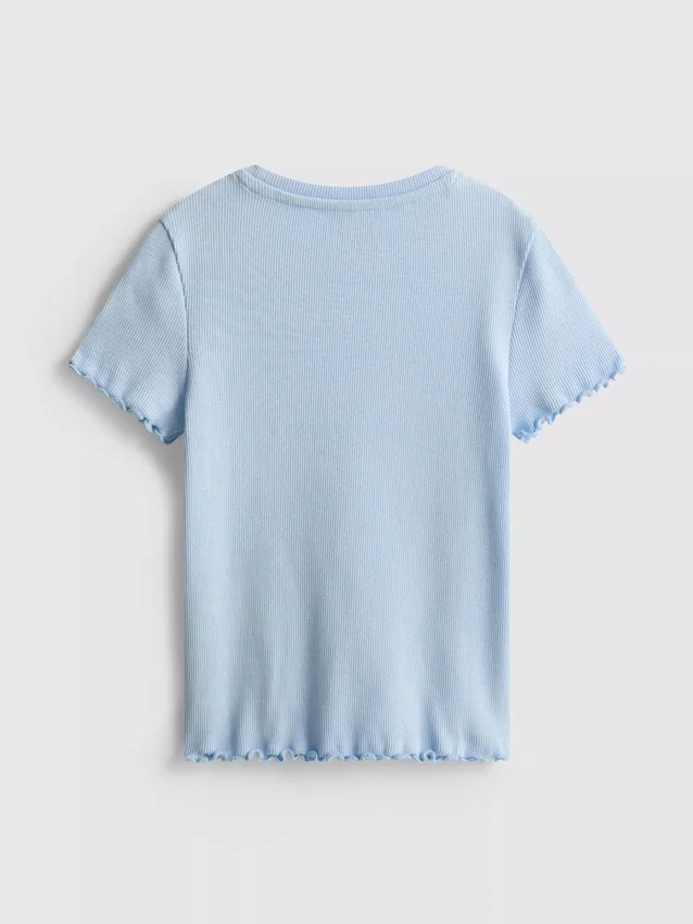 1,5-8 años | Camisa con ribete acanalado