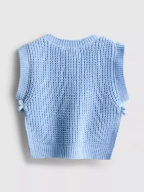 1,5-8 años | Camiseta sin mangas de punto con lazo