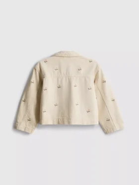 1,5-8 años | chaqueta de mezclilla con bordado floral