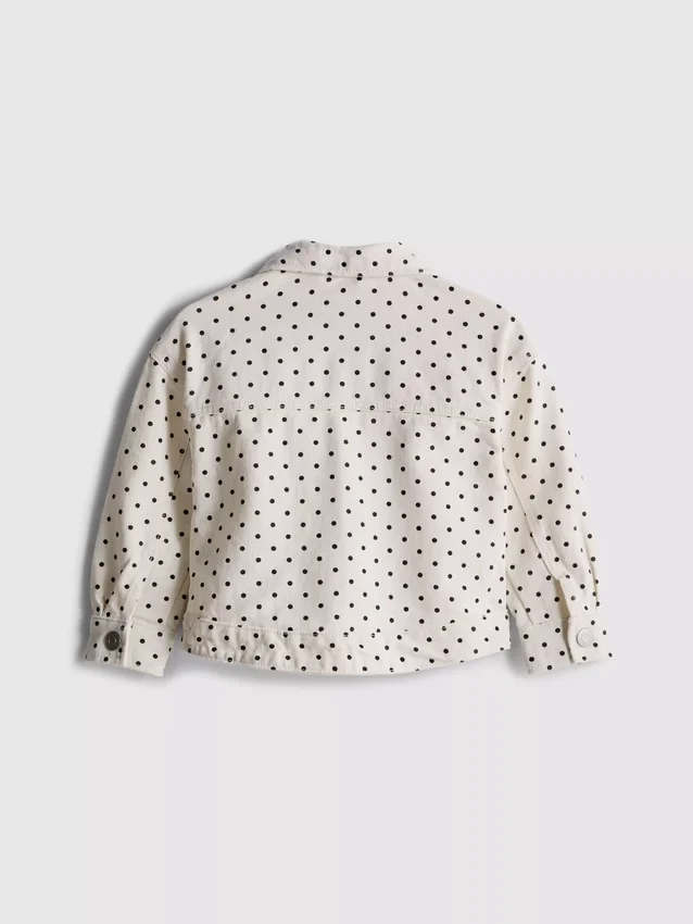 1,5-8 años | Chaqueta de mezclilla con lunares