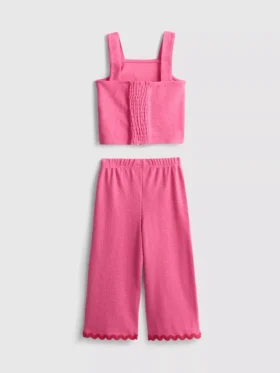 1,5-8 años | Conjunto de blusa y pantalones con ribete ondulado de Stitch de Disney