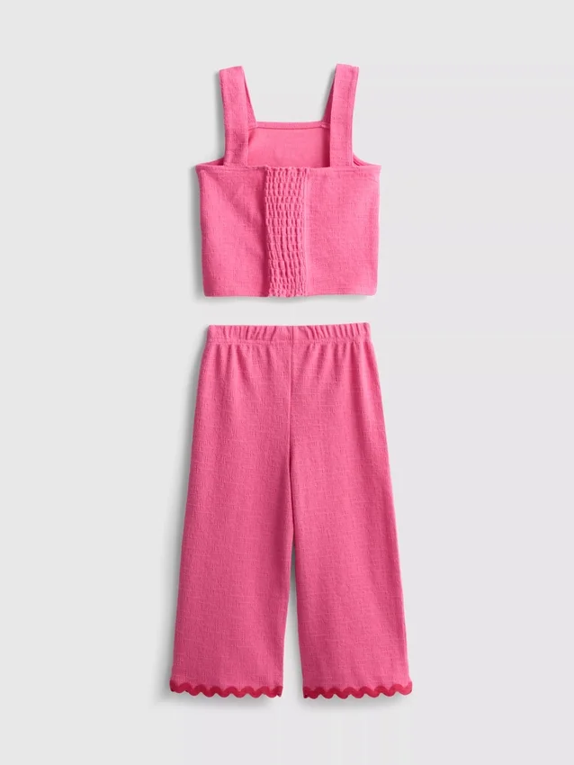 1,5-8 años | Conjunto de blusa y pantalones con ribete ondulado de Stitch de Disney