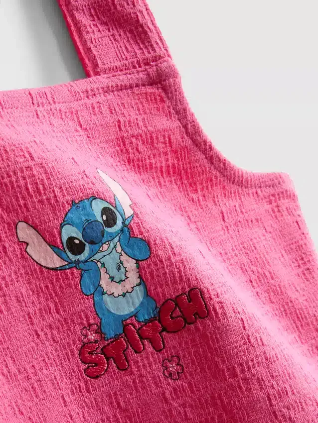 1,5-8 años | Conjunto de blusa y pantalones con ribete ondulado de Stitch de Disney
