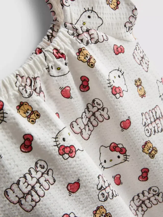 1,5-8 años | Conjunto de blusa y pantalones cortos de Hello Kitty