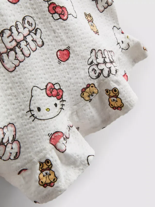 1,5-8 años | Conjunto de blusa y pantalones cortos de Hello Kitty