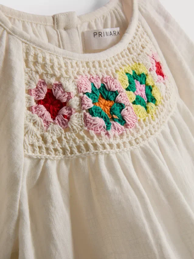 1,5-8 años | Conjunto de blusa y pantalones de ganchillo