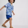 1,5-8 años | Conjunto de camisas y pantalones cortos de algodón slub