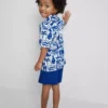 1,5-8 años | Conjunto de camisas y pantalones cortos de algodón slub