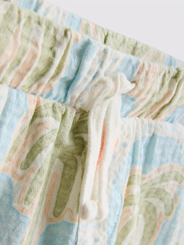1,5-8 años | Conjunto de camisas y pantalones cortos estampados con textura