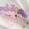1,5-8 años | Conjunto de camiseta con diseño de unicornio y falda tutú