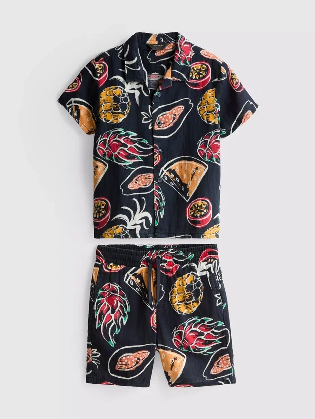 1,5-8 años | Conjunto de camiseta estampada y pantalones cortos