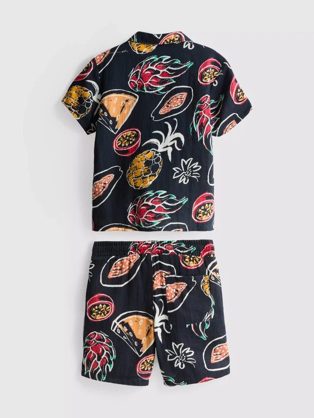 1,5-8 años | Conjunto de camiseta estampada y pantalones cortos
