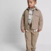 1,5-8 años | Conjunto de chamarra con cremallera y pantalones de chándal de jacquard