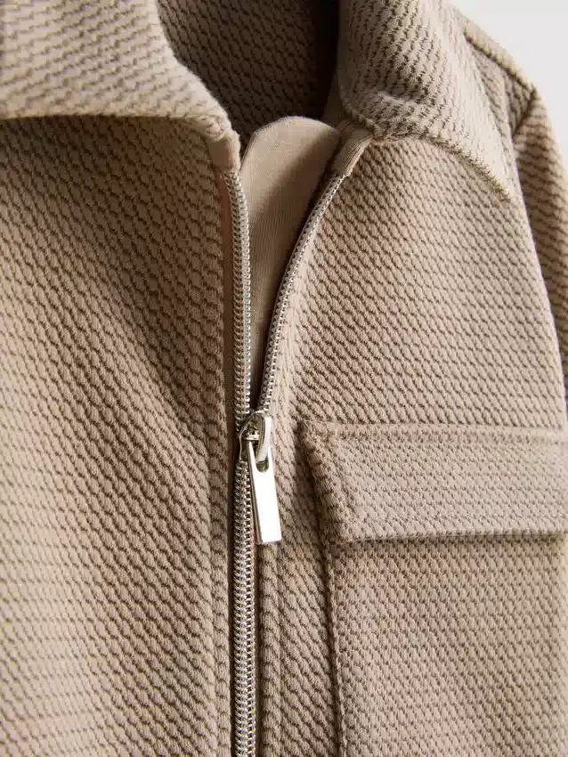 1,5-8 años | Conjunto de chamarra con cremallera y pantalones de chándal de jacquard
