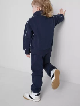 1,5-8 años | Conjunto de sudadera con cuello de embudo y pantalones de chándal