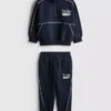 1,5-8 años | Conjunto de sudadera con cuello de embudo y pantalones de chándal