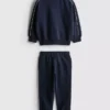 1,5-8 años | Conjunto de sudadera con cuello de embudo y pantalones de chándal