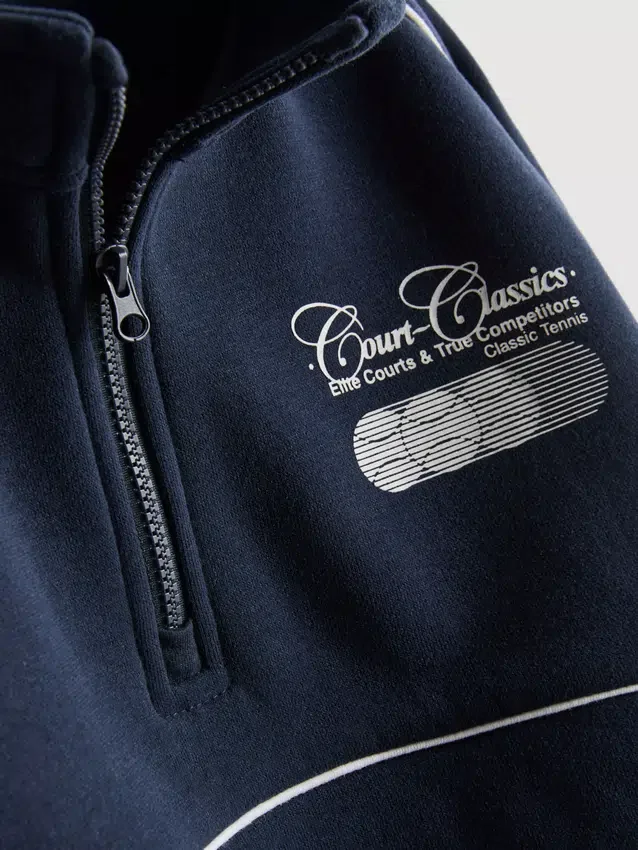 1,5-8 años | Conjunto de sudadera con cuello de embudo y pantalones de chándal