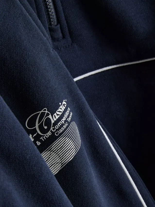 1,5-8 años | Conjunto de sudadera con cuello de embudo y pantalones de chándal