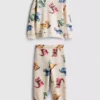 1,5-8 años | Conjunto de sudadera y pantalones de chándal con estampado de dinosaurios