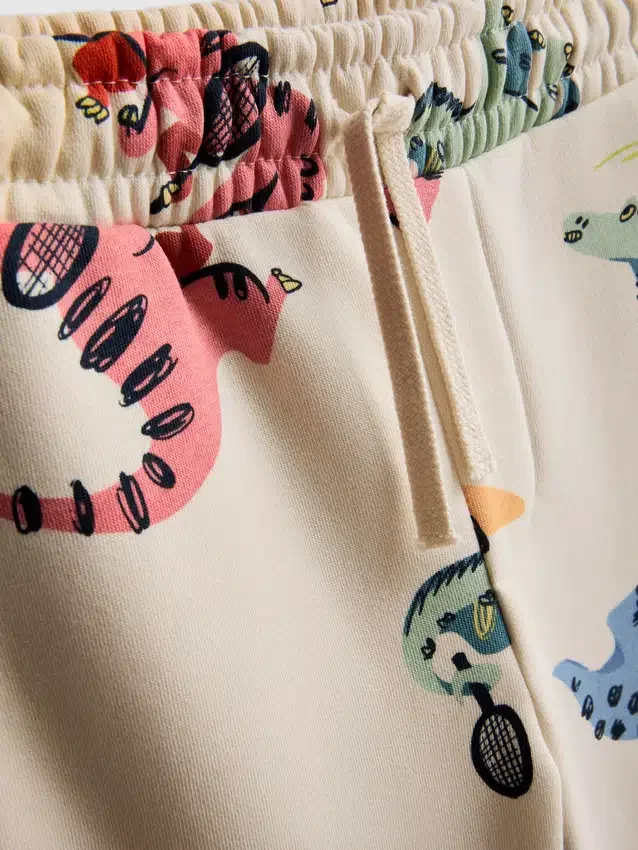 1,5-8 años | Conjunto de sudadera y pantalones de chándal con estampado de dinosaurios