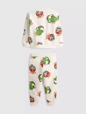 1,5-8 años | Conjunto de sudadera y pantalones de chándal de Super Mario World
