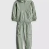 1,5-8 años | Conjunto deportivo con sudadera con capucha y cremallera y pantalones de chándal tipo cargo