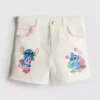 1,5-8 años | Pantalones cortos de mezclilla con diseño de Stitch de Disney
