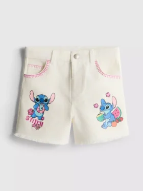 1,5-8 años | Pantalones cortos de mezclilla con diseño de Stitch de Disney
